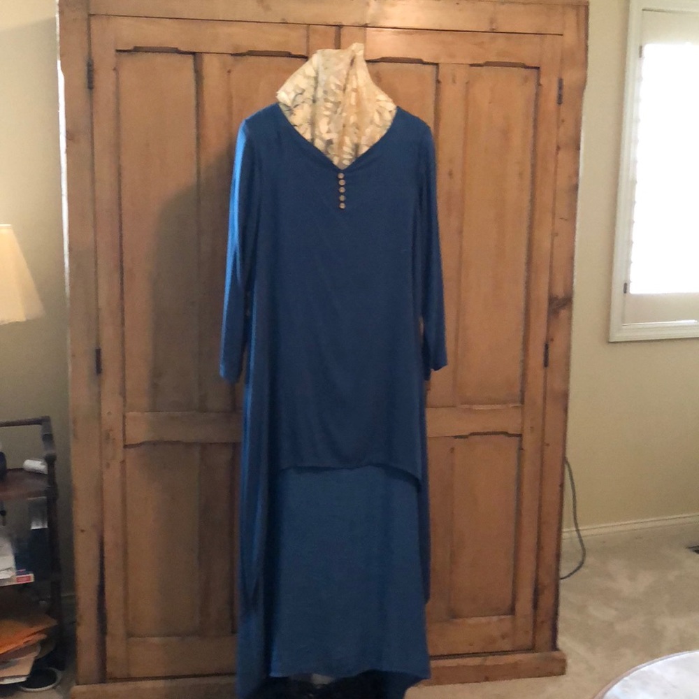 Layered blue dress